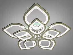 LED люстра стельова з диммерным пультом і підсвічуванням Diasha 8073/5+5HR LED RGB dimmer - мініатюра 2
