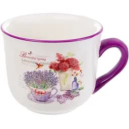 Бульйонниця Lefard Лаванда 480 мл фіолетовий з білим (858-0095)