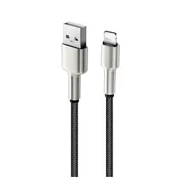 Дата кабель USB 2.0 AM to Lightning 1.0m head metal black ColorWay (CW-CBUL046-BK) - мініатюра 4
