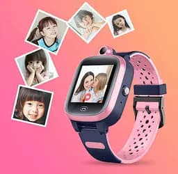 Дитячий смарт годинник-телефон Lemfo B27 з 4G SIM-картою, Wi-Fi, геолокацією GPS та кнопкою SOS Рожевий - мініатюра 5