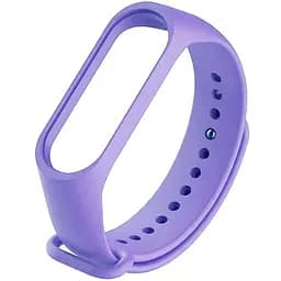 Ремінець Smart Watch для Mi Band 5/6 Silicone Lilac Фіолетовий