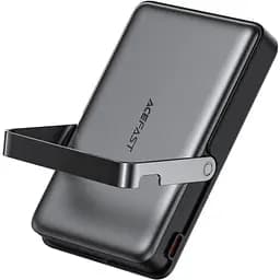 УМБ Acefast Magnetic Wireless 10000mAh 22.5W PD,QC 3.0 USB-C In/Out, QI 15W, with holder M17 Black - мініатюра 2