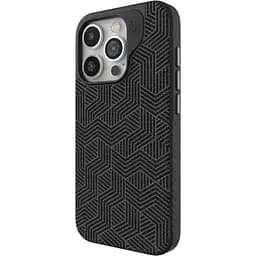 Протиударний чохол Gear4 Zagg London MagSafe для Iphone 15 Pro Max (6.7") тканинний Black Geo - мініатюра 2