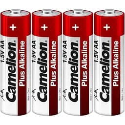 Батарейка Camelion AA LR6 Plus Alkaline (Shrink) x 4 (LR6-SP4)