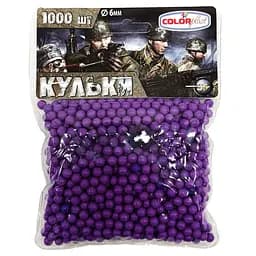 Пластикові кульки (кульки) для дитячої зброї Colorplas 1-152 6 мм 1000 шт. фіолетовий