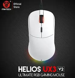 Игровая мышь Fantech UX-3 V2 HELIOS PixArt 3389, 400IPS, 50G, 1600DPI White - мініатюра 2