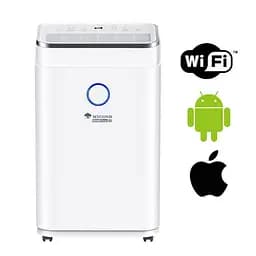 Осушувач повітря Mycond  Roomer Smart 25 побутовий, 25 л.на добу, 180 м3/год, 50 м2, дисплей, ел. кер-ня, Wi-Fi, таймер, авто вимк., білий - мініатюра 7