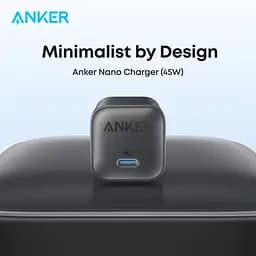 Мережевий зарядний пристрій Nano Charger - 45W USB-C Black Anker teh0022015 - мініатюра 2