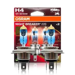 Комплект галогенових ламп Osram 64193NB220-2HB H4 Night Breaker +220% 60/55W 12V P43T (2 шт)