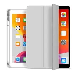 Чохол-книжка BeCover Tri Fold Soft TPU з кріпленням Apple Pencil для Apple iPad 10.2 2019/2020/2021 Gray (706744) - мініатюра 2