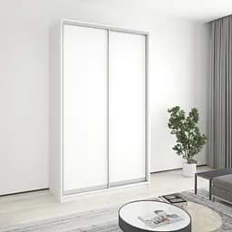 Шкаф-купе двухдверный MebelStar Стандарт AL 2ДСП 140x60x240 см Аляска белый (MBS-3604)