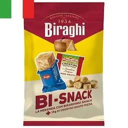 Снек Biraghi Gran Biraghi твердий сир 16.67 г та кростіні зі смаком піци 15 г