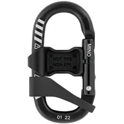 Карабін Petzl Mino + Captiv та затиск Lock Black/White (1052-M007BA00)