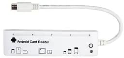 Кард-рідер PowerPlant 5-ти слотний Android Xiaomicro USB