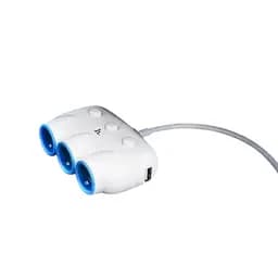 Адаптер трійник Hoco C1 3-in-1 car charger