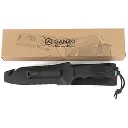Ніж з фіксованим лезом Ganzo (G8012V2-BK) чорний - мініатюра 11