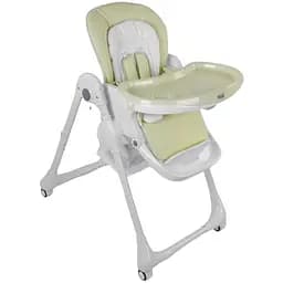 Стільчик для годування Toti W-56077 (1) м'який PU, м'який вкладиш, 4 колеса, знімний столик, в коробці