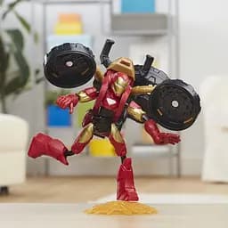 Ігровий набір Hasbro Marvel Avengers Bend and Flex Iron Man з мотоциклом (F0244) - мініатюра 8