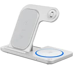 БЗП WIWU Wi-W020 3 in 1 wireless charger White - мініатюра 8