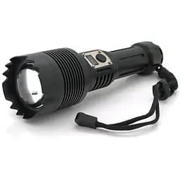 Ліхтарик Bailong BL-G200-P360, 1LED XHP360, 50W, 5 режимів, ZOOM, 2x26650/8800mah, Black, IP40, кабель USB-Type-С, 270х60х36мм, BOX
