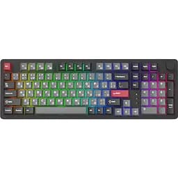 Клавіатура GamePro Asgard Drakkar Keychron Super Red Switch Wireless/Bluetooth/USB Black бездротова (MK305BK) - мініатюра 2