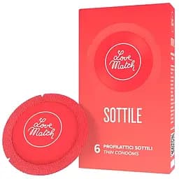 Презервативы Love Match Sottile ультратонкие 6 шт. (ROZ6400229614)