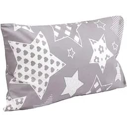 Наволочка Руно Grey star, бязь набивная, 70х50 см, серая (35.114Б_Grey star)