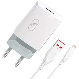 Зарядний пристрій Sky Dolphin SC06L White та кабель Lightning