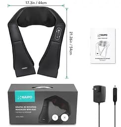 Масажер NAIPO Shoulder & Neck Massager with Shiatsu Kneading Massage and Heat з підігрівом для шиї з функціями масажу Шиатцу та - мініатюра 3
