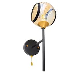 Бра Brille BL-699W/1 E27 BK/JGT з відкритим плафоном