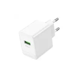 Мережевий зарядний пристрій Borofone BAS12A Erudite single port 18W/QC3.0/1USB білий - мініатюра 5