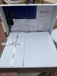 Постільна білизна Melkor V1 Beyaz Ранфорс Жаккард Clasy pbe0052071 - мініатюра 3