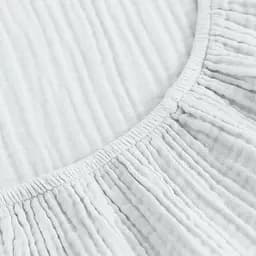 Комплект постільної білизни Cosas White CS1 Підлітковий муслін білий (Muslin_01White_El90-01White_155) - мініатюра 8