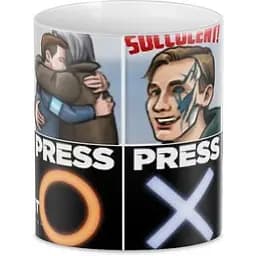 Кухоль GeekLand Детройт: Стати людиною Detroit: Become Human emote гри 1 DB.01.017 330 мл білий