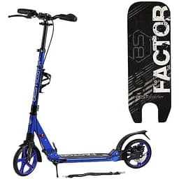 Самокат Best Scooter 80-105х46.5х13.6 см Черно-синий 000255899