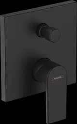 Змішувач Hansgrohe Vernis Shape прихованого монтажу для ванни/душу верхня частина Matt Black 71468670, Чорний матовий - мініатюра 1