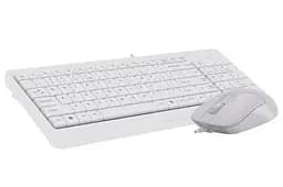 Комплект A4Tech Fstyler Sleek Multimedia Comfort F1512, White, клавіатура+миша, USB - мініатюра 4