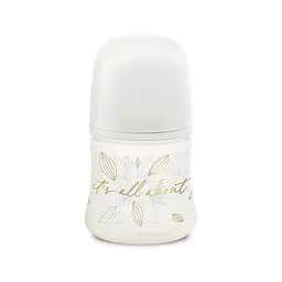 Пляшечка для годування Suavinex Gold Edition, фізіологічна соска, повільний потік, 150 мл, біла (307870)