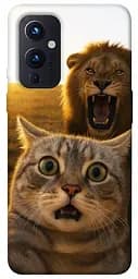 Чохол Demsky Shocked cat and lion для OnePlus 9