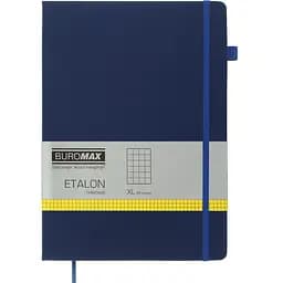 Книга записна Buromax Etalon в клітинку 295х210 мм синя 96 аркушів (BM.294160-02)