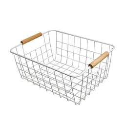 Кошик для зберігання металевий White, 22х28х12.5 см