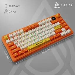 Клавіатура Ajazz AK820 MAX Avocado Switch Orange-White (AK820MAX-AS-OW) - мініатюра 7