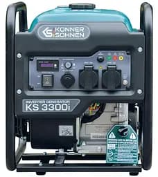 Генератор інверторний KonnerSohnen KS 3300i, 230В, 3.3кВт, ручний запуск, 25.5кг / 3000 Вт / Бензин (KS3300I) - мініатюра 2