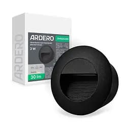 Архитектурный светодиодный накладной светильник Ardero DH1020ARD LEVEL 3Вт 3000K черный