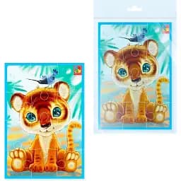 М'які пазли Vladi Toys Малюк зможе Тигреня 12 елементів VT1103-93 - мініатюра 2