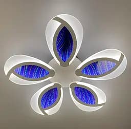 Люстра на 3/5 пелюсток з 3D підсвіткою Line.F Кільця 5