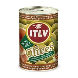 Оливки ITLV зелені фаршировані хамоном 314 мл 6 шт. 