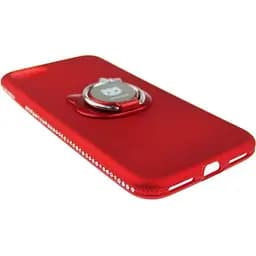 Чохол-накладка Shengo Soft-touch holder TPU Case iPhone 8 Red - мініатюра 3