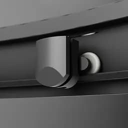 Душова кабіна Am.Pm Gem 1/4 Round 100x100 см без піддону black W90UG-401-100BT, Чорний, прозорий, чорний - мініатюра 6