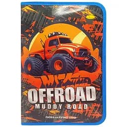 Папка для ручної праці на блискавці А4 "Offroad muddy road" АП-1002-8